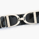 Ellany Black Camo - 1.5" Silver Stirrup Elastic Belt - Equiluxe Tack