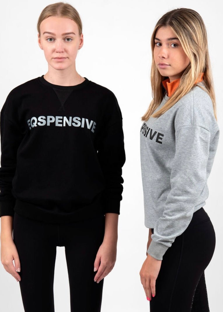 EQSPENSIVE Sweatshirt - Grey or Black - Equiluxe Tack