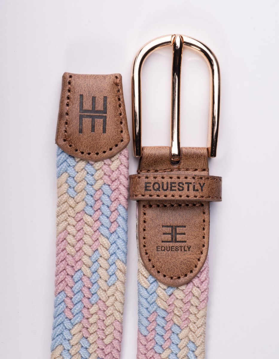 Equestly Braided Belt Cotton Candy - Equiluxe Tack
