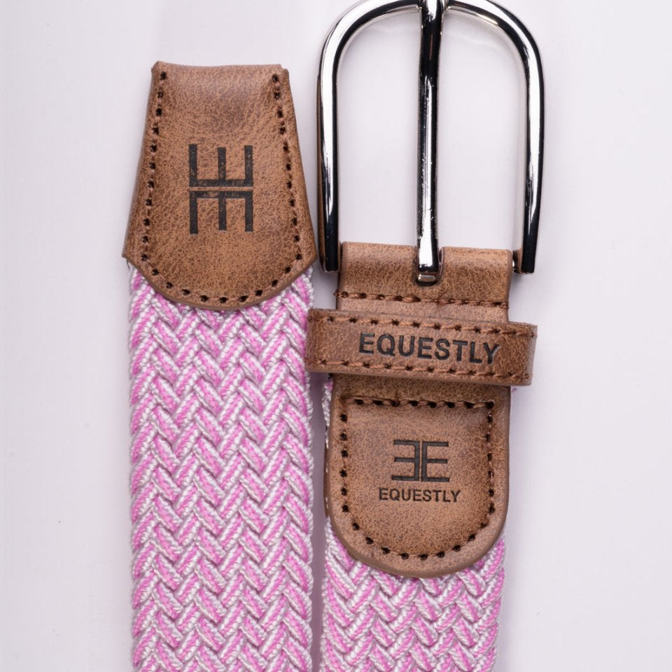 Equestly Braided Belt Rosé - Equiluxe Tack