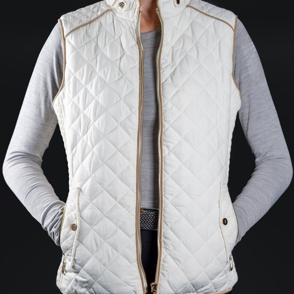 Equestly ELITE Vest - White - Equiluxe Tack