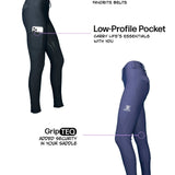 Equestly Lux GripTEQ Navy Riding Tights - Equiluxe Tack