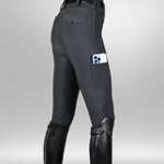 Equestly Lux GripTEQ Slate Riding Tights - Equiluxe Tack