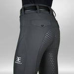 Equestly Lux GripTEQ Slate Riding Tights - Equiluxe Tack