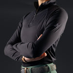 Equestly Lux Quarter Zip Black - Equiluxe Tack