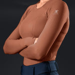 Equestly Lux Seamless Long Sleeve Auburn Sun Shirt - Equiluxe Tack
