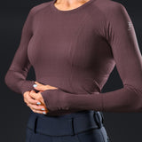 Equestly Lux Seamless LS Merlot - Equiluxe Tack