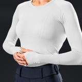 Equestly Lux Seamless LS White - Equiluxe Tack