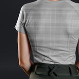 Equestly Lux Seamless Short Sleeve Slate Grey Sun Shirt - Equiluxe Tack