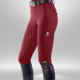 Equestly Lux WeatherTEQ Fleece Lined Fuego Winter Riding Pants - Equiluxe Tack