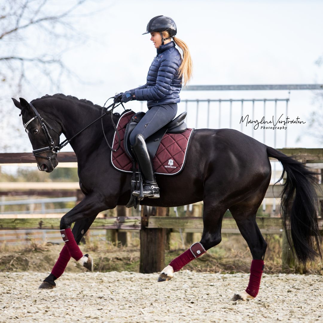 Equestroom Burgundy Polo Wraps - Equiluxe Tack