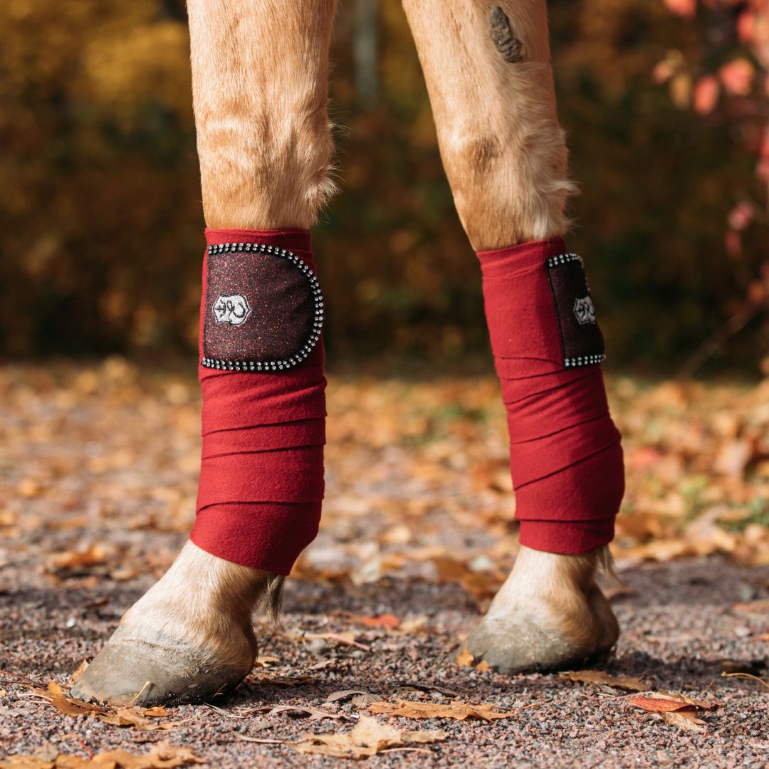 Equestroom Burgundy Polo Wraps - Equiluxe Tack