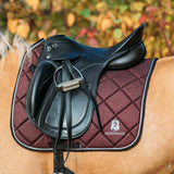 Equestroom Burgundy Saddle Pad - Equiluxe Tack