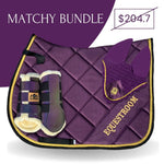 Equestroom Dark Orchid Saddle Pad Set - Equiluxe Tack