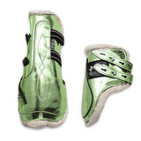 Equestroom Green Lily Open Front Boots - Equiluxe Tack