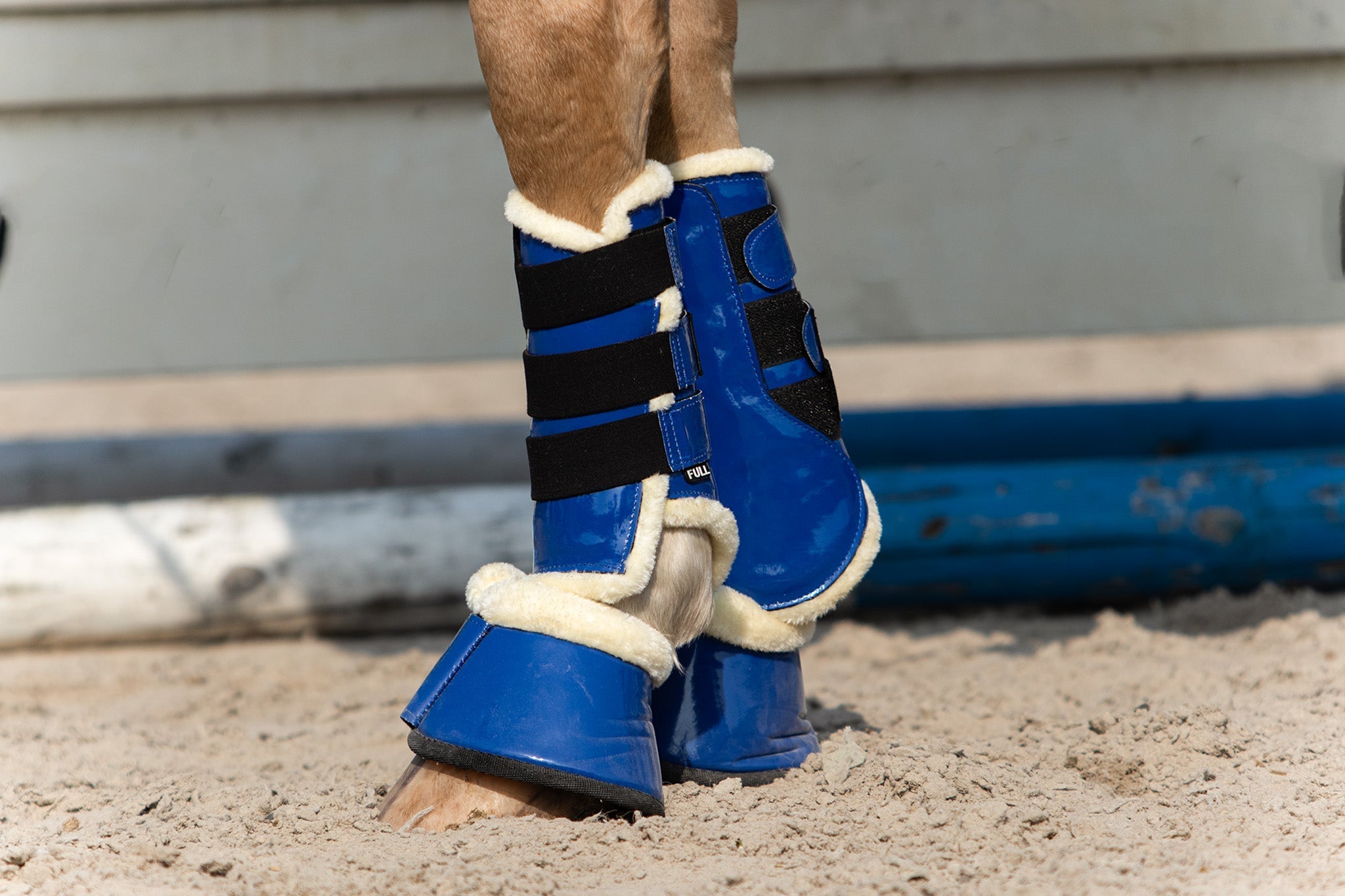 Equestroom Majorelle Blue Brushing Boots - Equiluxe Tack