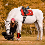 Equestroom Scarlet Red Brushing Boots - Equiluxe Tack