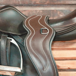 Equiluxe Anatomical Long Leather Hunter Jumper Girth - Equiluxe Tack