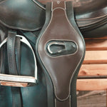 Equiluxe Shaped Long Fancy Stitch Leather Girth - Equiluxe Tack