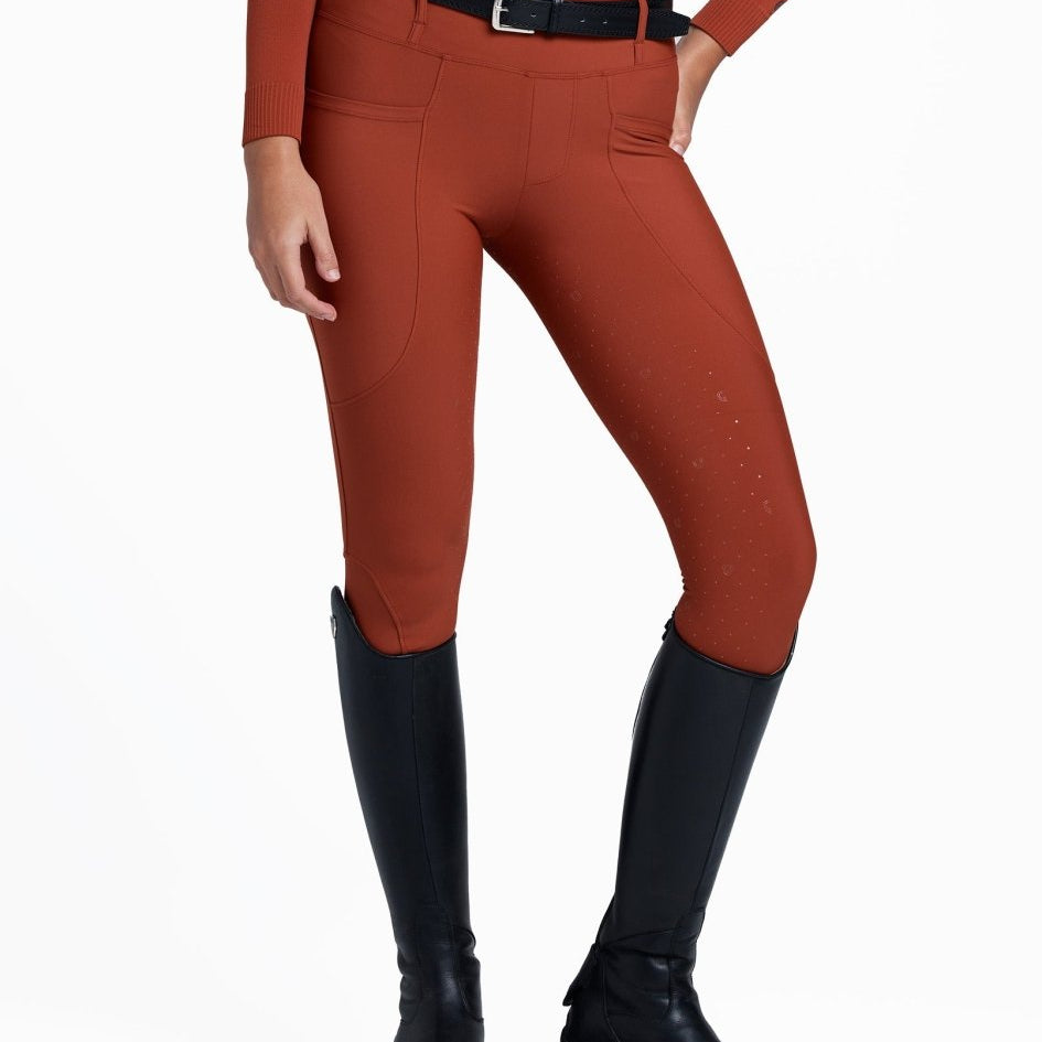 Equipad Marc Breeches - Henna Red - Equiluxe Tack