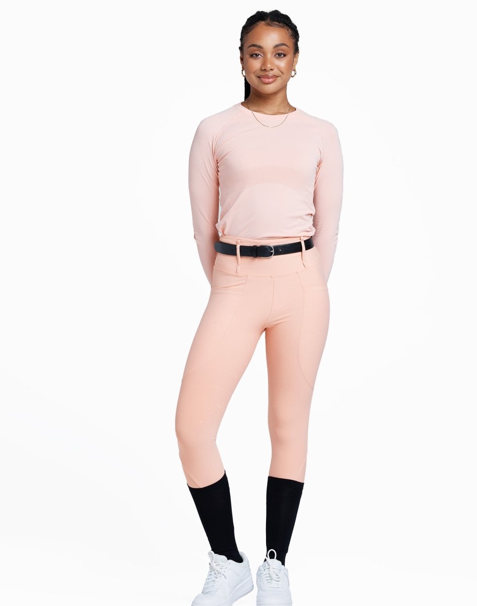 Equipad Marc Breeches - Peach Pink - Equiluxe Tack