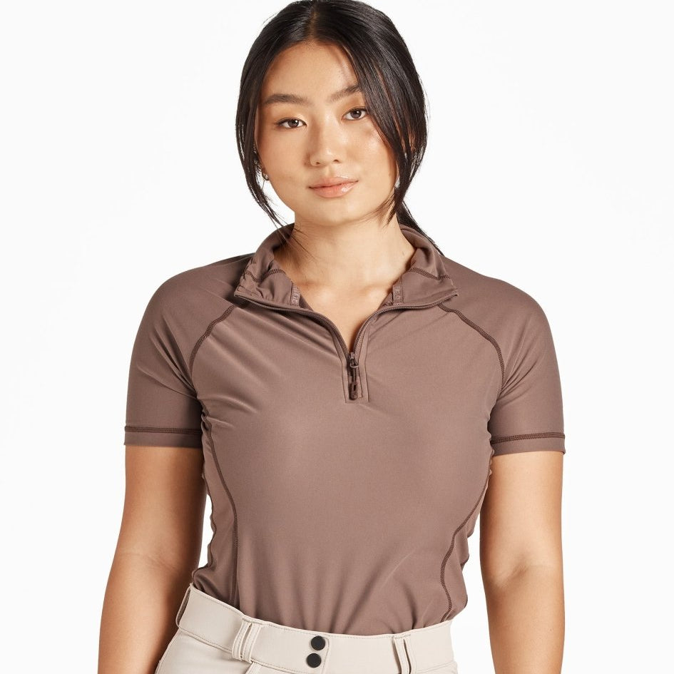 Equipad Recycled Short-Sleeve Base Layer - Brown - Equiluxe Tack