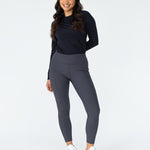 Equipad Ribbed Riding Leggings - Grey - Equiluxe Tack