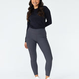 Equipad Ribbed Riding Leggings - Grey - Equiluxe Tack