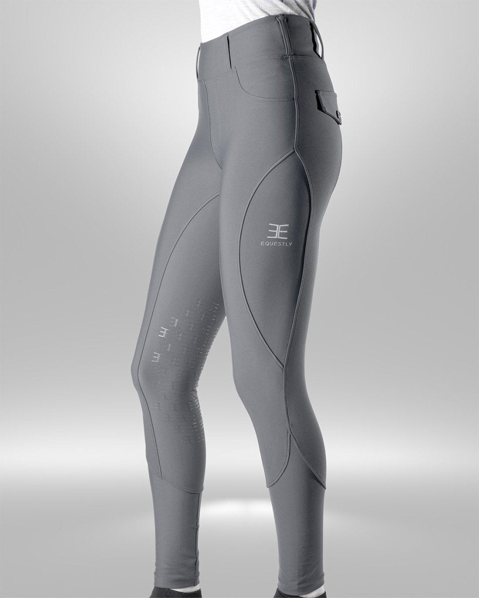 Equsetly Lux GripTEQ Platinum Knee-Patch Riding Tights - Equiluxe Tack