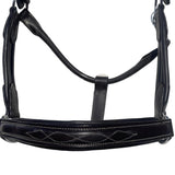 Fancy Stitch Padded Anatomical Leather Halter - Equiluxe Tack