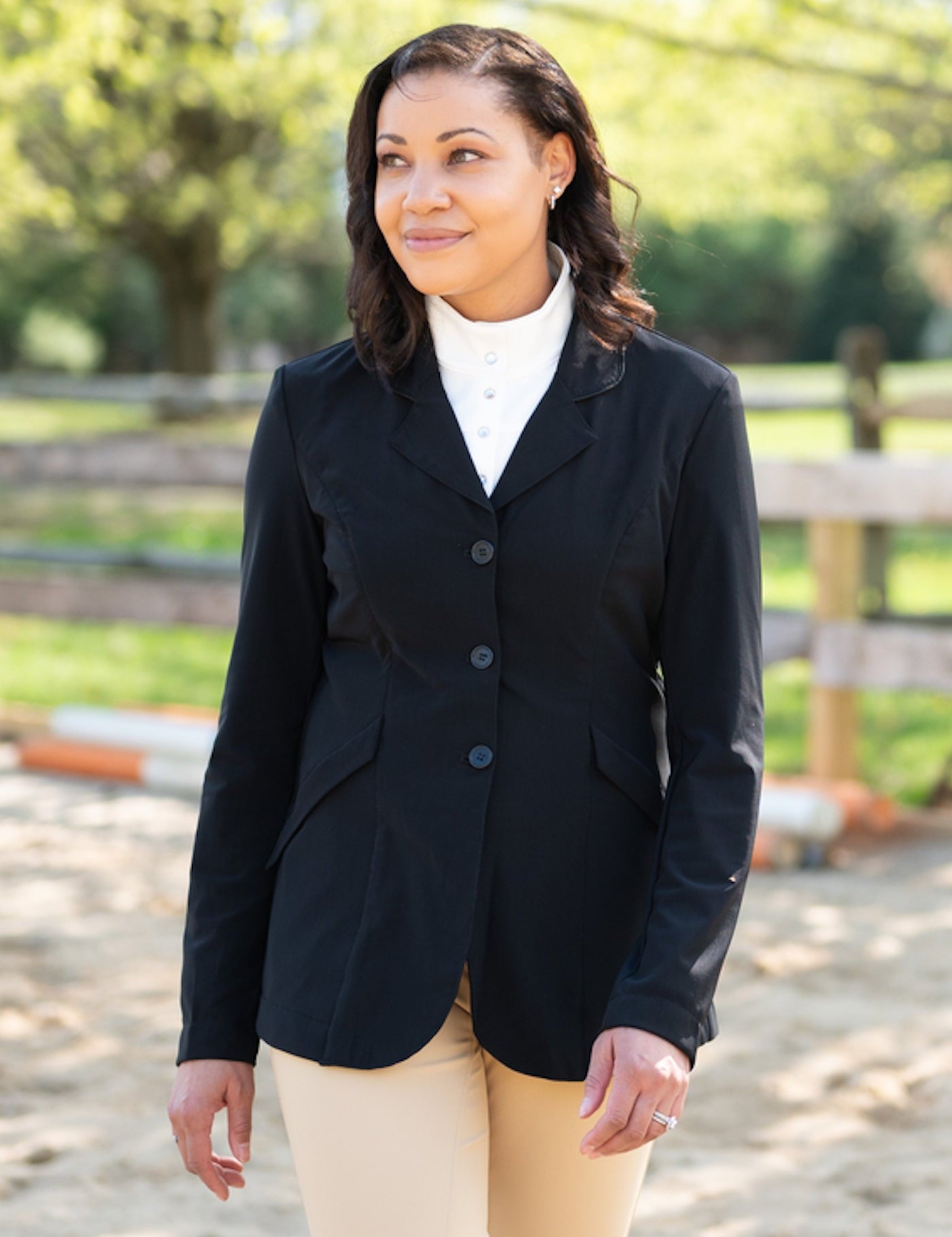 FITS Off - White Show Shirt, Short Sleeve - FITS Riding - Equiluxe Tack