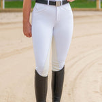 FITS PerforMAX Zip Front Slash Pocket Full Seat Breech - 10% Thicker White - Equiluxe Tack