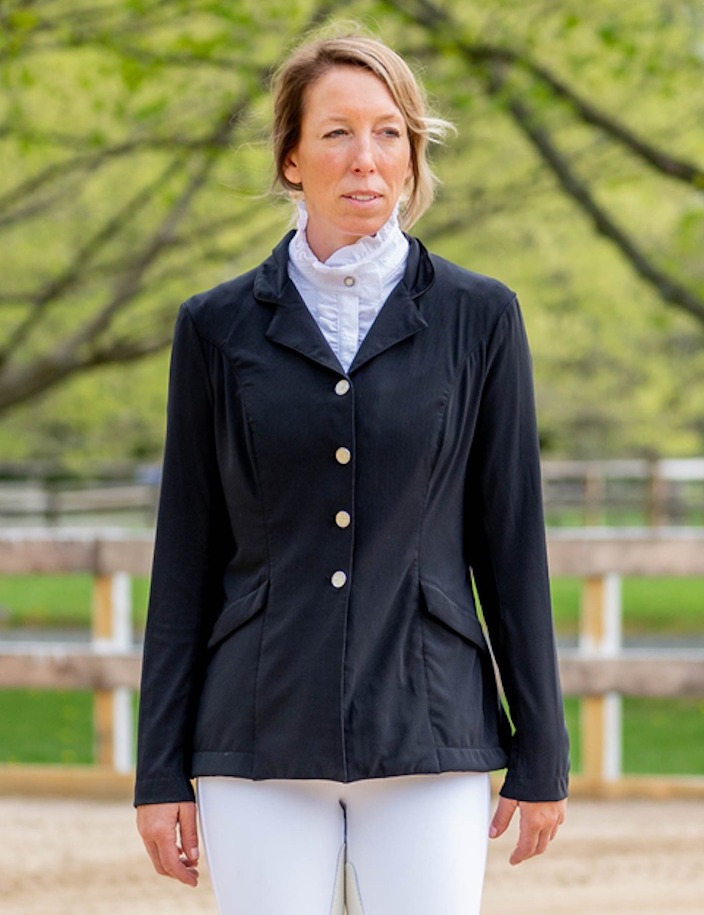 FITS Zephyr Dressage Show Coat, Rhinestone Buttons - FITS Riding - Equiluxe Tack