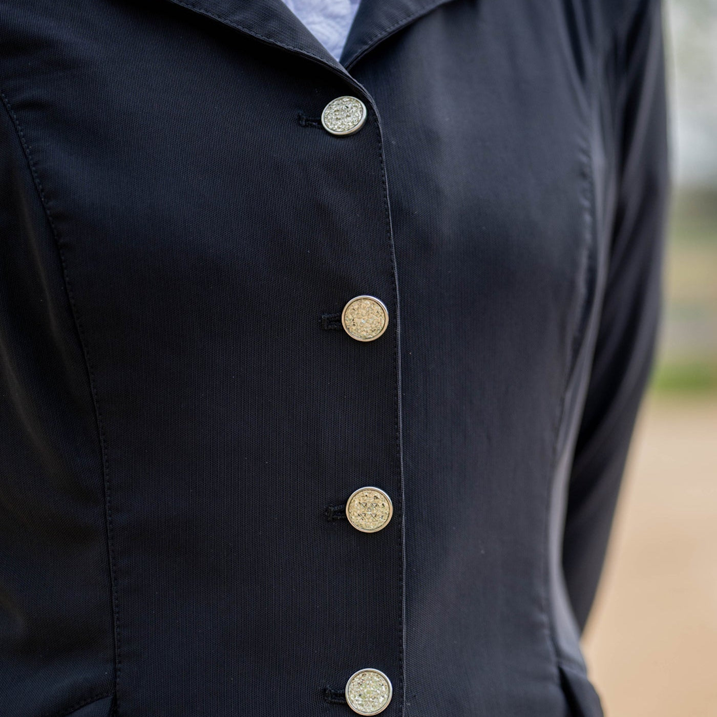 FITS Zephyr Dressage Show Coat, Rhinestone Buttons - Equiluxe Tack
