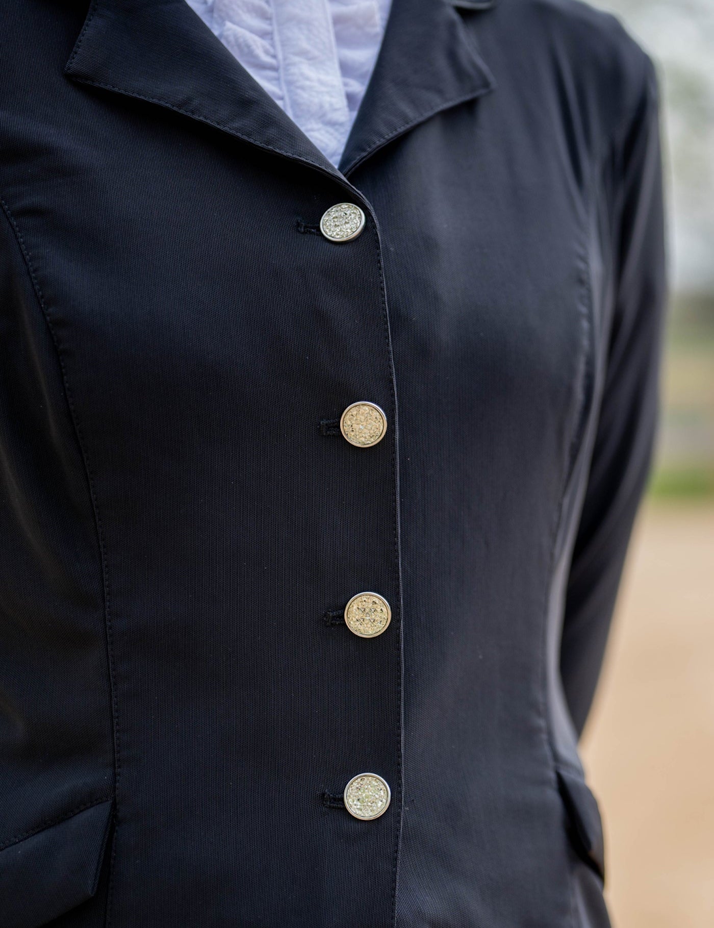 FITS Zephyr Dressage Show Coat, Rhinestone Buttons - FITS Riding - Equiluxe Tack