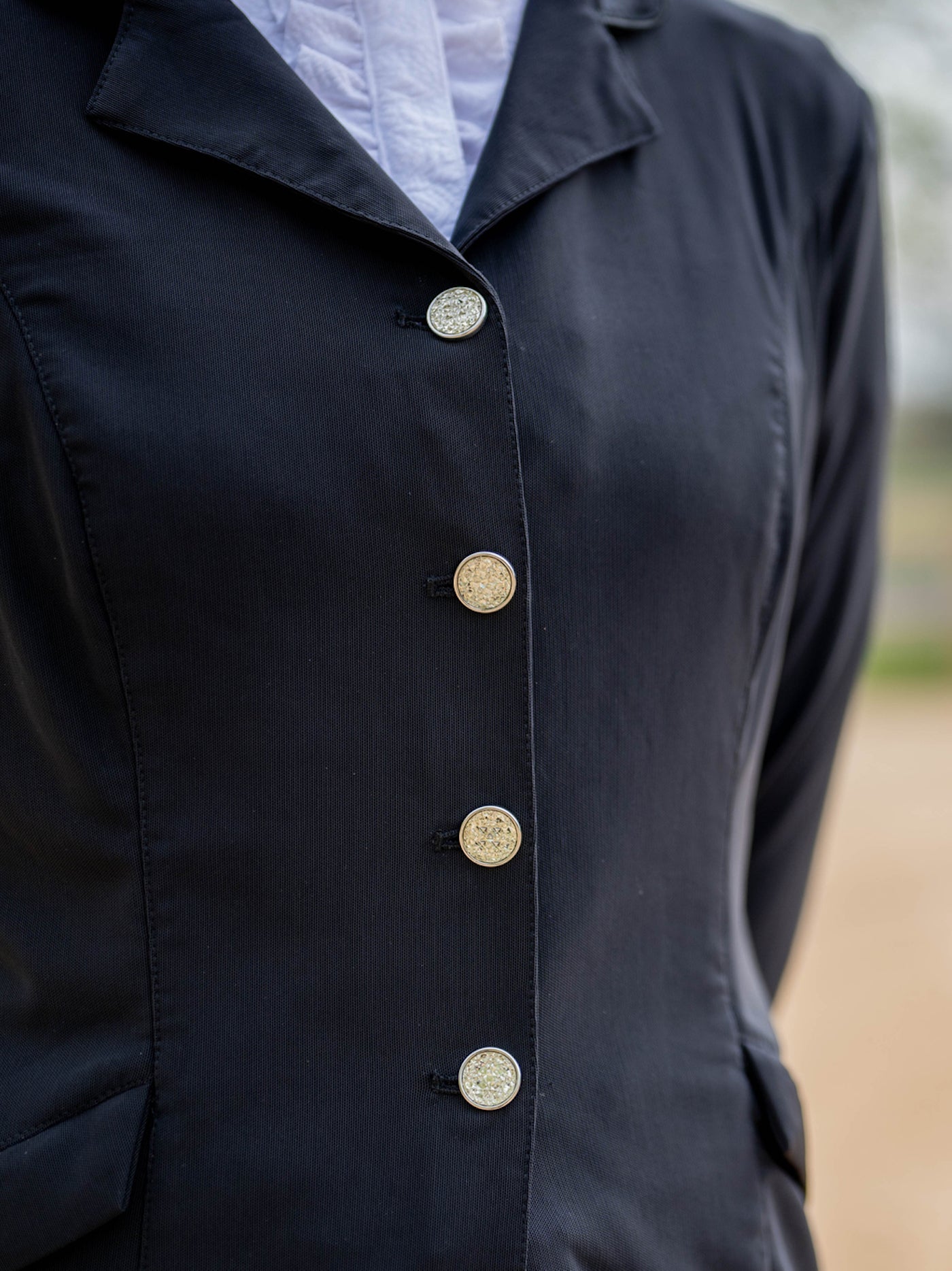 FITS Zephyr Dressage Show Coat, Rhinestone Buttons - Equiluxe Tack