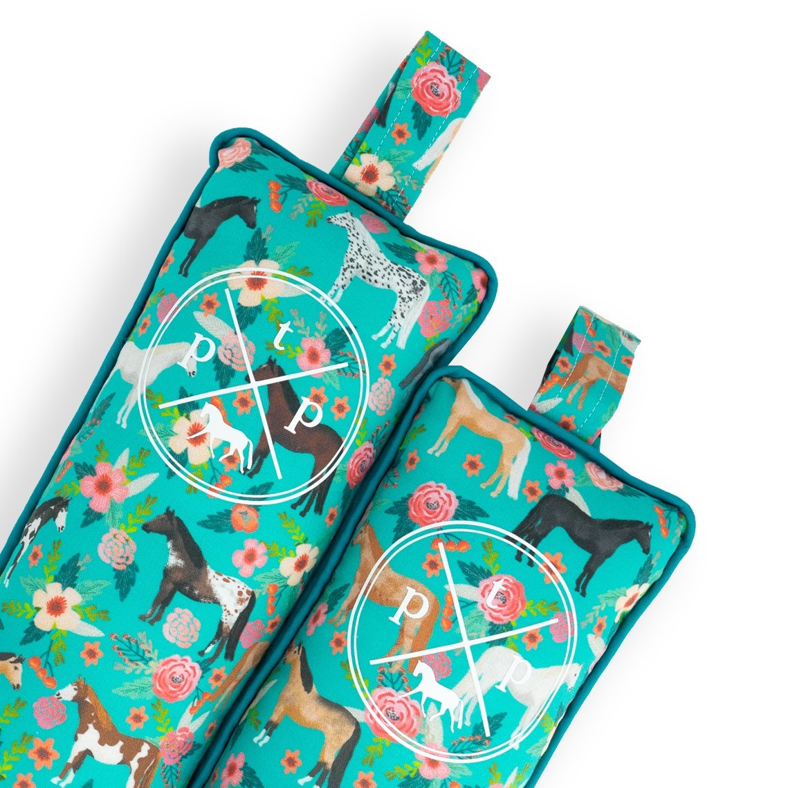 Floral Horse (Teal) Boot Tree Stuffers - Equiluxe Tack