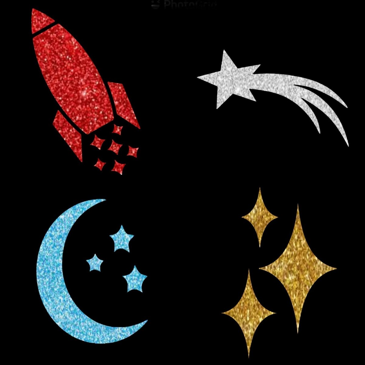 Fly Me to the Moon - Glitter Stencil Tattoo Kit for Horses - Equiluxe Tack