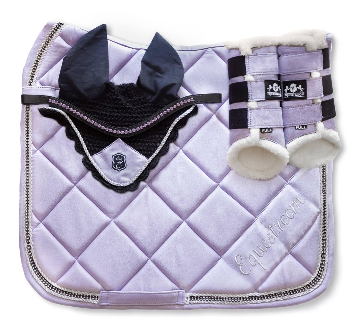 Frosted Lilac Saddle Pad Set - Equiluxe Tack