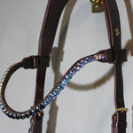 Frosty Sapphire Swarovski Browband - Equiluxe Tack