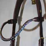 Masego Frosty Sapphire Swarovski Browband - MASEGO Horsewear - Equiluxe Tack