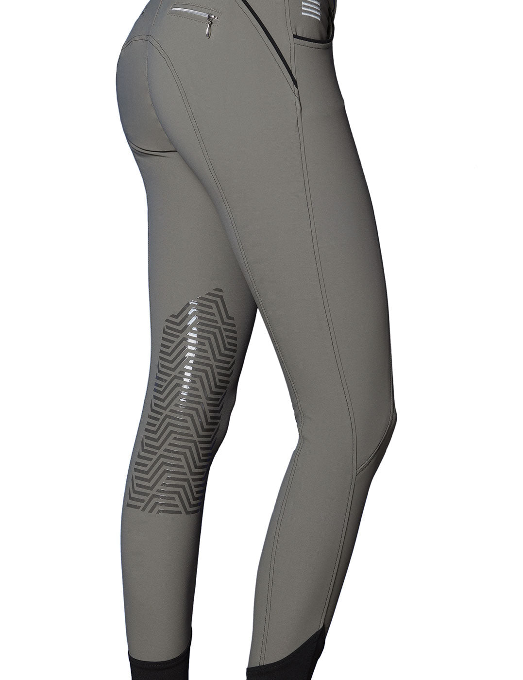 GhoDho Aubrie Pro Meryl® Water & Stain Resistant Knee Patch Breeches Earth - GhoDho - Equiluxe Tack