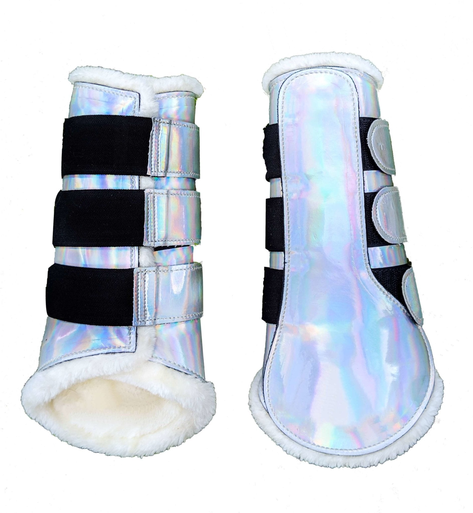 Holographic Brushing Leg Boots (set of two) - Equiluxe Tack