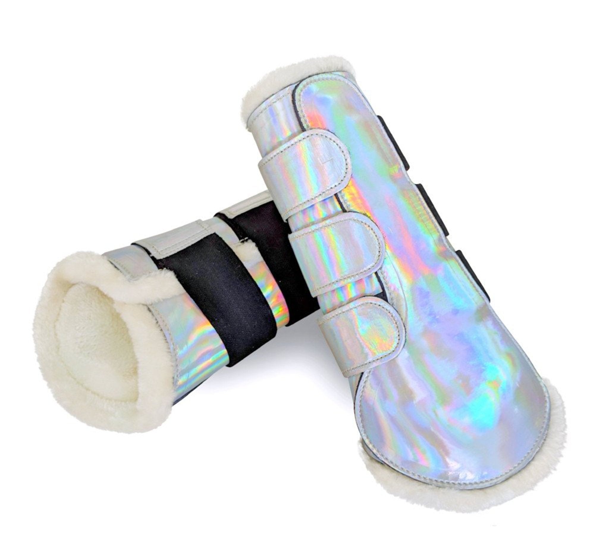Holographic Brushing Leg Boots (set of two) - Equiluxe Tack