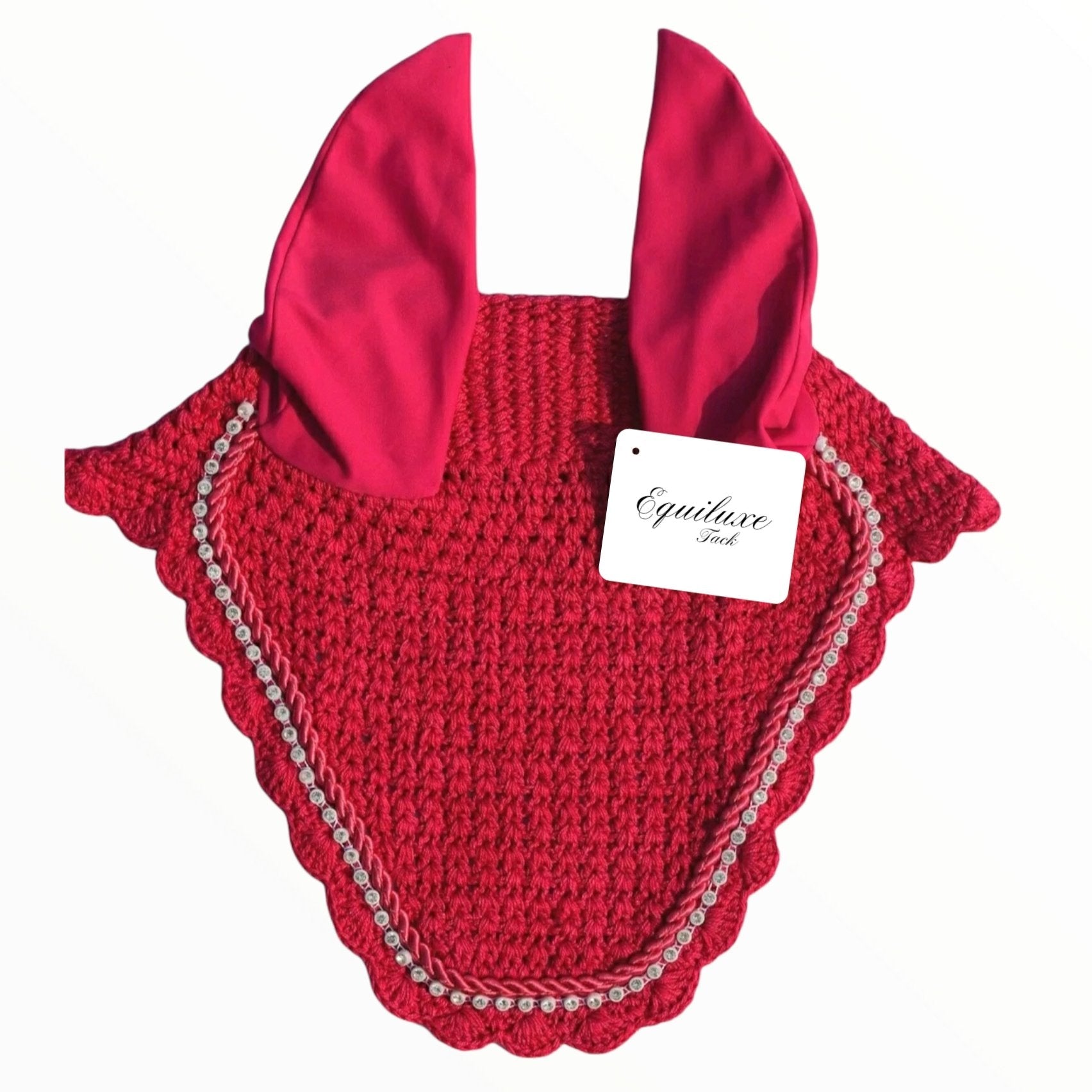 Hot Pink Bling Fly Bonnet - Equiluxe Tack