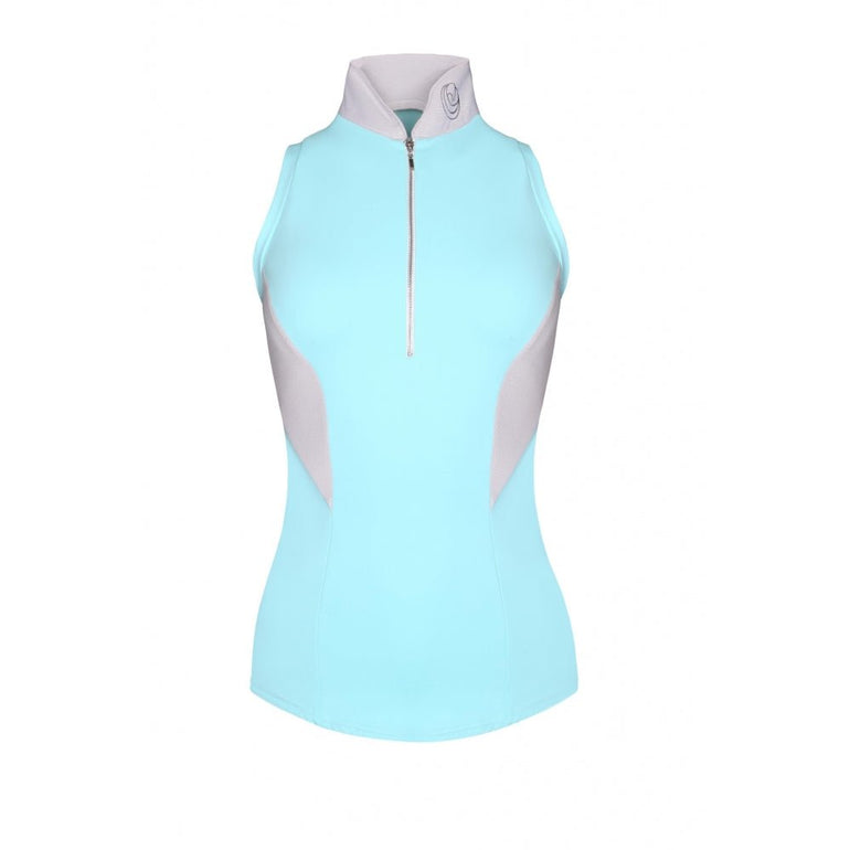 HS Basic Sleeveless Sun Shirt - Aqua Blue - Equiluxe Tack