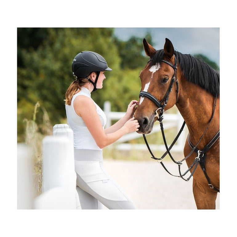 HS Basic Sleeveless Sun Shirt - White/Grey - Equiluxe Tack