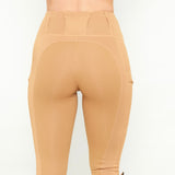 Hunt Beige Leggings Heavyweight Winter Riding Tights - Equiluxe Tack