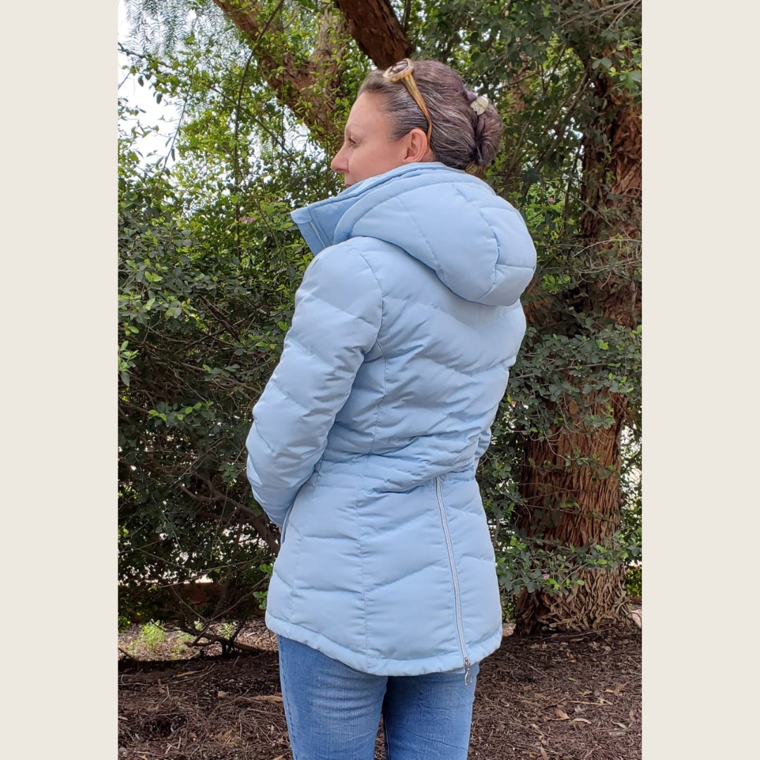Ice Blue Duck Down Riding Jacket - Equiluxe Tack