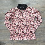  pink posy  floral equestrian base layer rebel equestrian